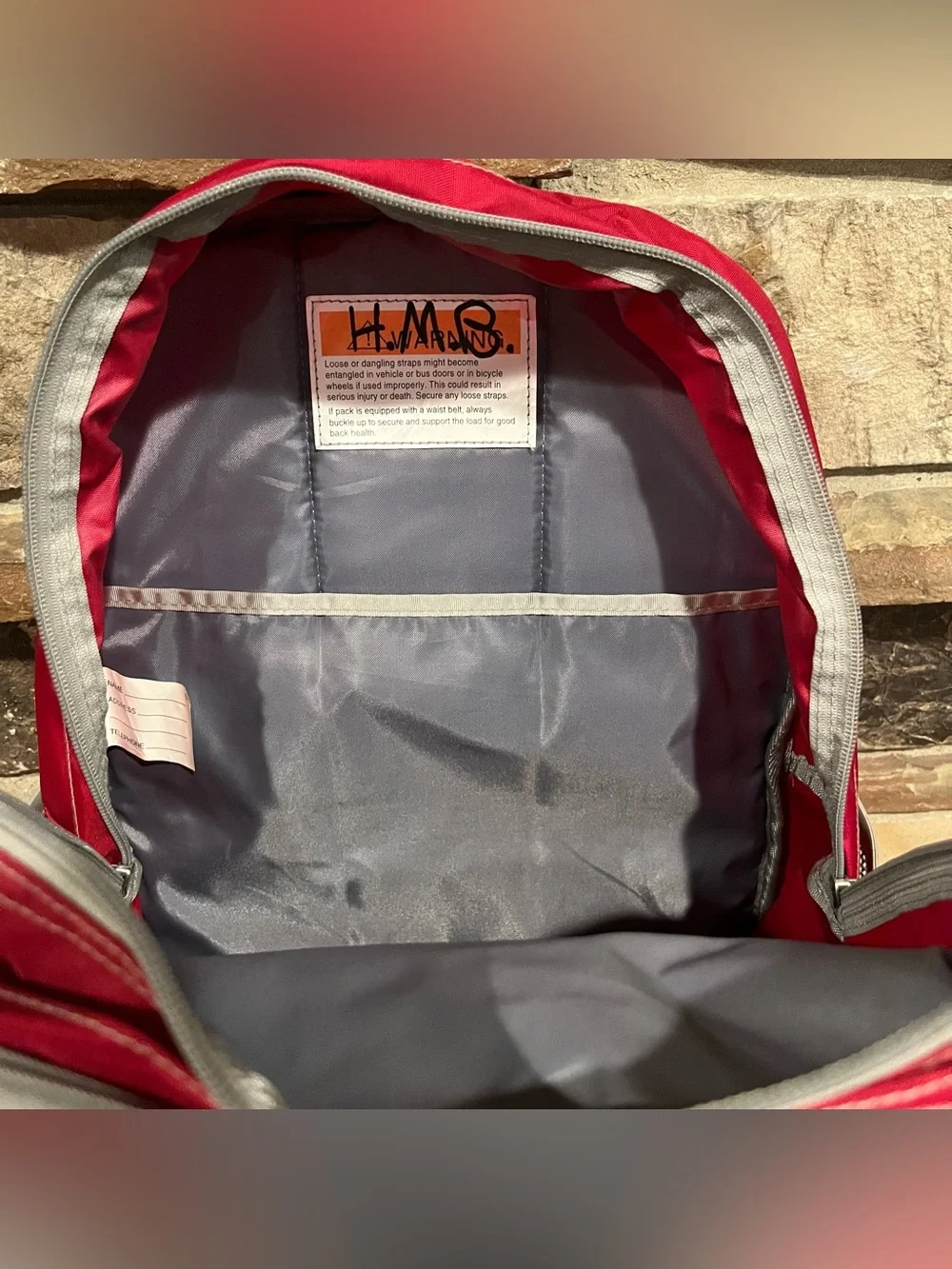 L.L. Bean Red Classic Backpack